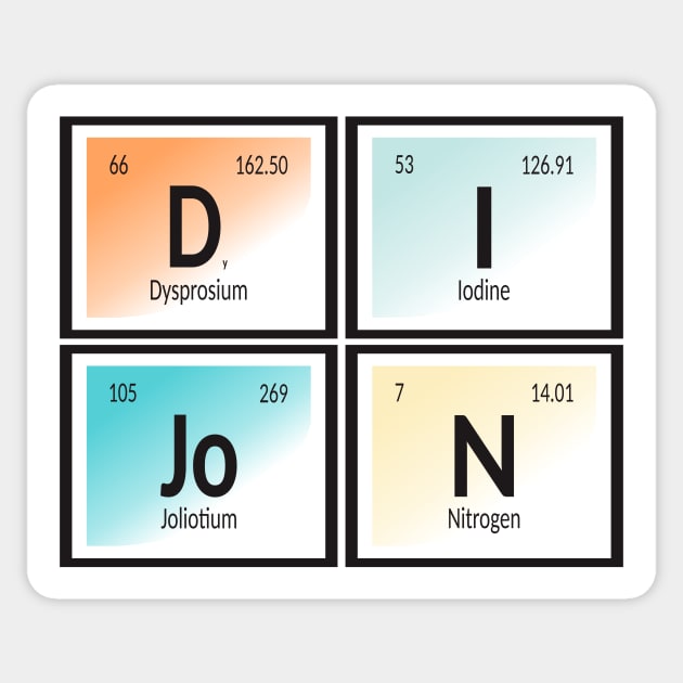 Dijon | Periodic Table Sticker by Maozva-DSGN